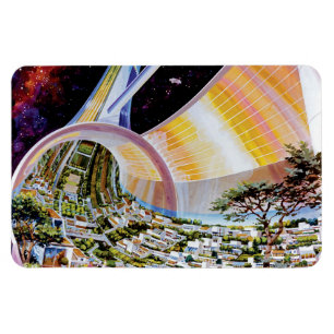 Imán Colonia de hábitat de la estación espacial Torus C