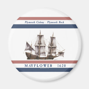 Imán colonia de Plymouth de 10 mayflower