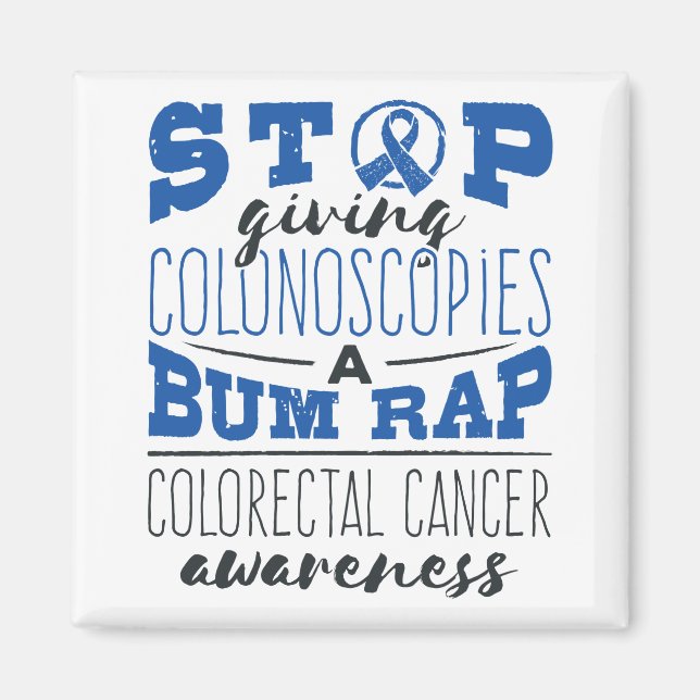Imán Colonoscopía de conciencia sobre el cáncer colorre (Frente)