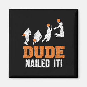 Imán Coloquio Con El Juego De Baloncesto, Vintage Ball