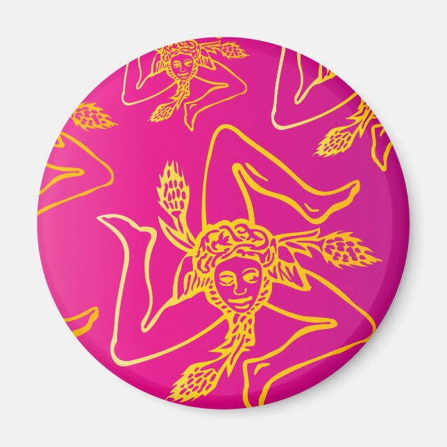 Imán Color calamita TRINACRIA (Frente)