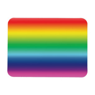 Imán color de la bandera arcoiris de orgullo colores de