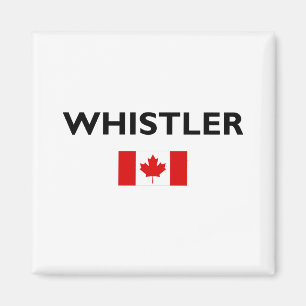 Imán Color de la luz de la bandera canadiense de Whistl