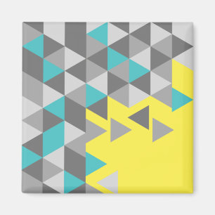 Imán COLOR DE patrón geométrico minimalista DEL AÑO