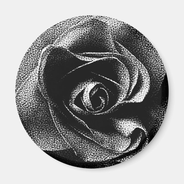 IMÁN COLOR DE ROSA NEGRO (Frente)