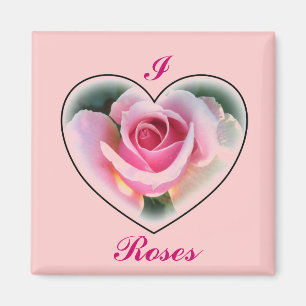 Imán color de rosa rosado