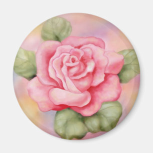 Imán color de rosa rosado