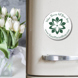 Imán Color del Personalizado del logotipo de florista p