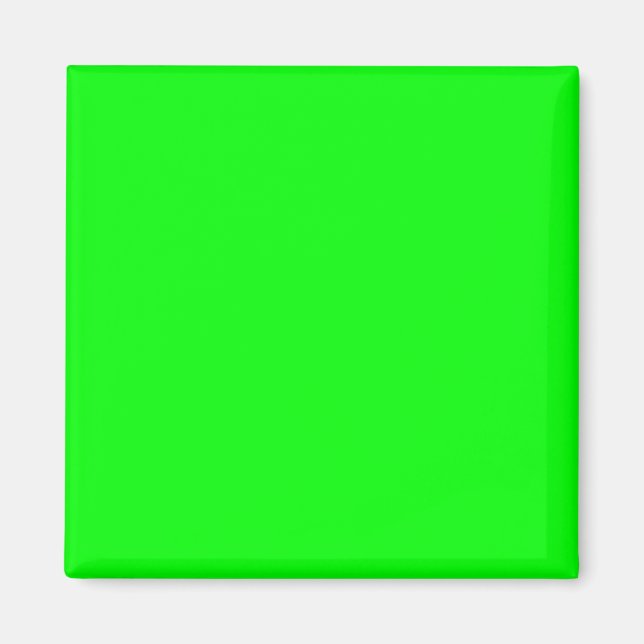 Imán Color Lime Green 00FF00 - Con opción para agregar  (Frente)