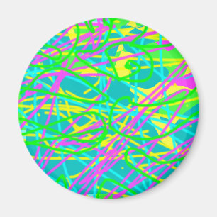 Imán Color Mis sueños Scribble Patrón Artesanía expresi