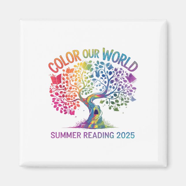 Imán Color Nuestro Programa Mundial de Lecturas de Vera (Frente)