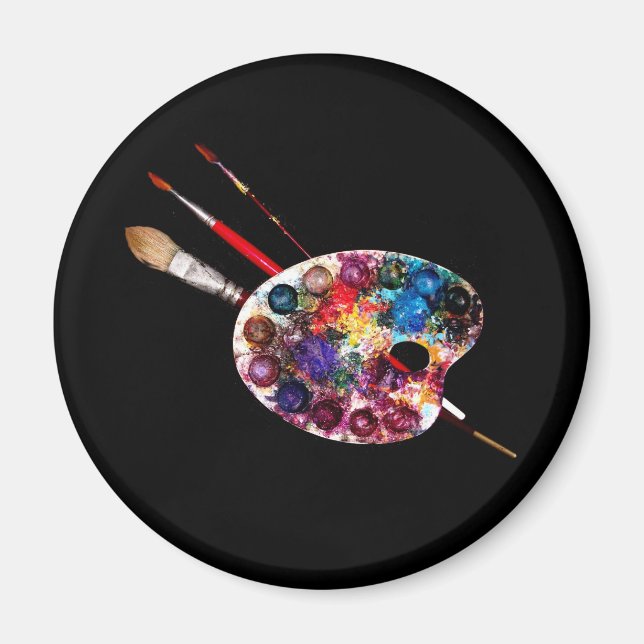 Imán COLOR PALETTE,pintor (Frente)