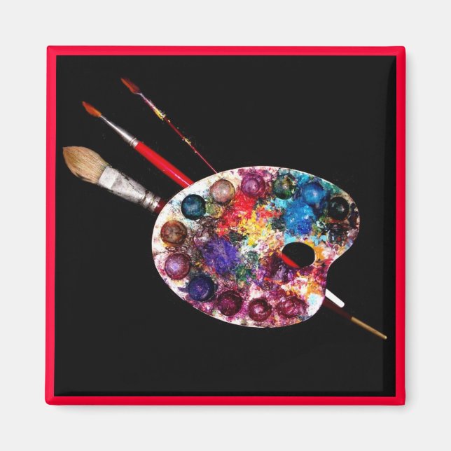 Imán COLOR PALETTE,pintor (Frente)