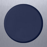 Imán Color sólido azul de la marina de medianoche<br><div class="desc">Color sólido azul de la marina de medianoche</div>
