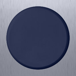 Imán Color sólido azul de la marina de medianoche