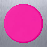Imán Color sólido neón rosado<br><div class="desc">Color sólido neón rosado</div>