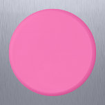 Imán Color sólido rosa caliente<br><div class="desc">Color sólido rosa caliente</div>