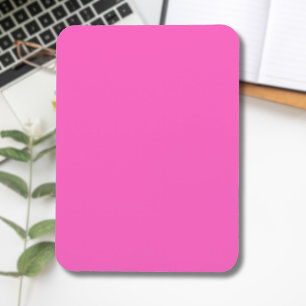 Imán Color Sólido Rosa Neón Clásico