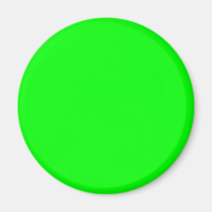 Imán Color Sólido Verde Eléctrico Neon Clásico