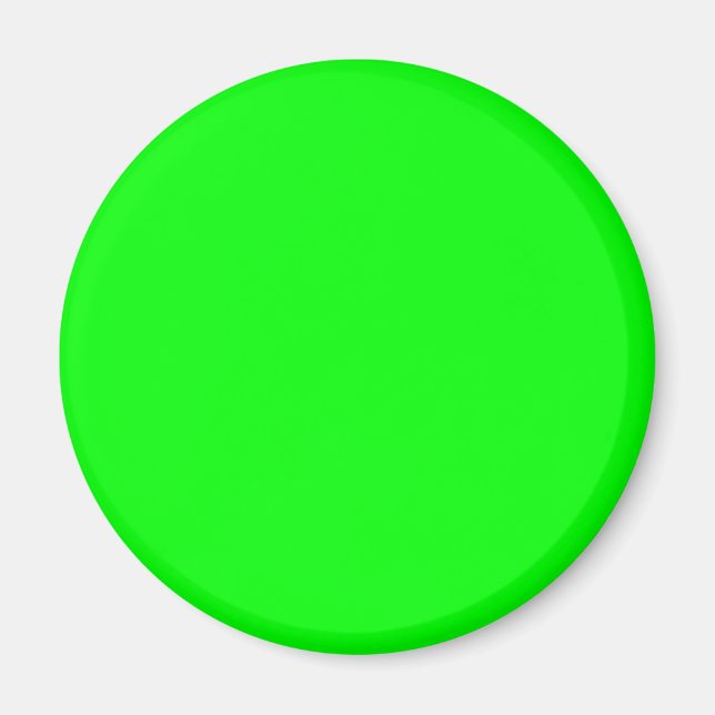 Imán Color sólido verde neotelítrico | Clásica (Frente)