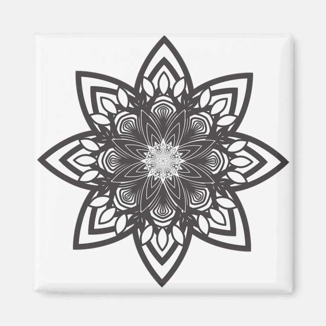 Imán Coloración para adultos: Mandala Magnet (Frente)