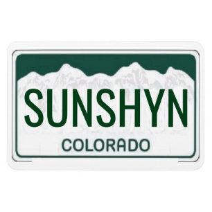 Imán Colorado License Plate Flexible