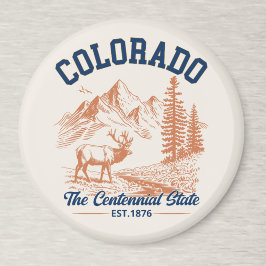 Imán Colorado Mountain | The Centennial State Souvenir