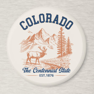 Imán Colorado Mountain The Centennial State Souvenir