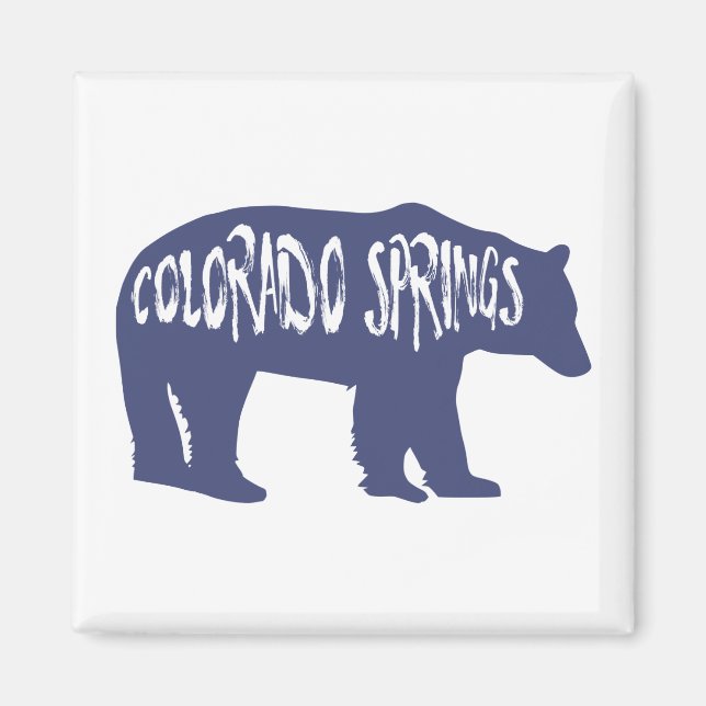 Imán Colorado Springs Bear (Frente)