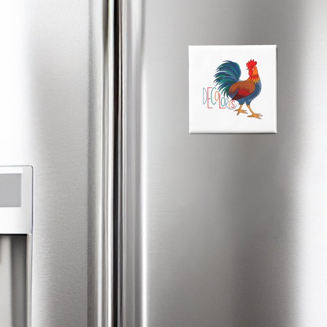Imán Colores Cursillo Colorful Rooster (Subido por el creador)