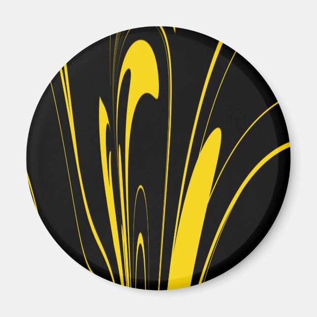 Imán Colores de abeja de burbujas (Frente)
