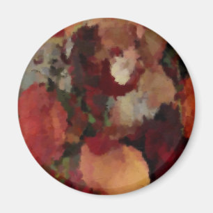 Imán Colores de agua del mosaico otoñal
