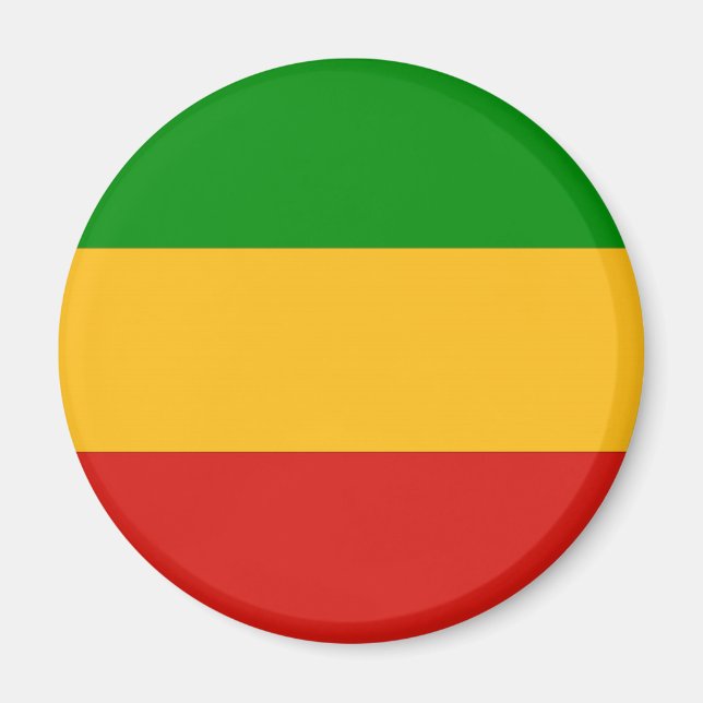 Imán COLORES DE BANDERA RASTAFARI + tus ideas (Frente)