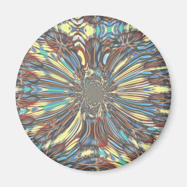 Imán Colores de diseño urbano fantástico (Frente)