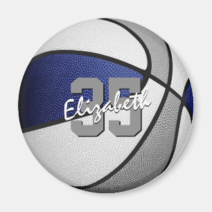 Imán colores de equipo deportivo azul gris para niños b