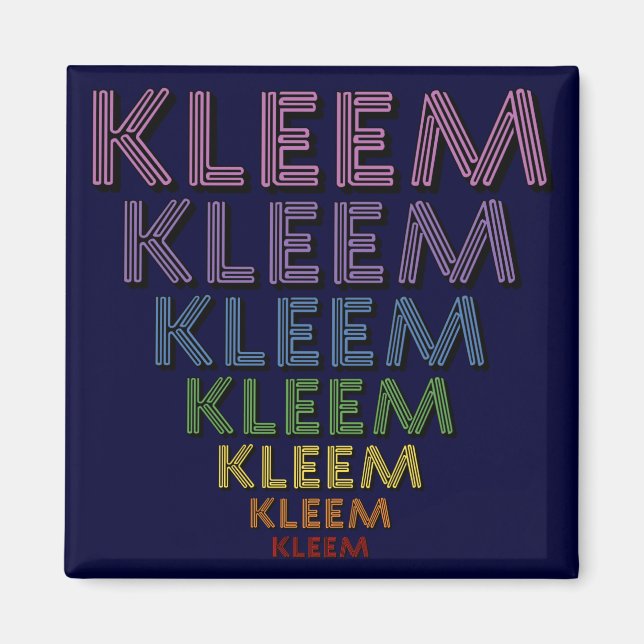Imán Colores de Kleem Chakra (Frente)