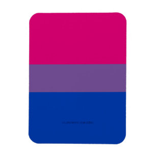 Imán Colores de la bandera del orgullo bisexual de Slip
