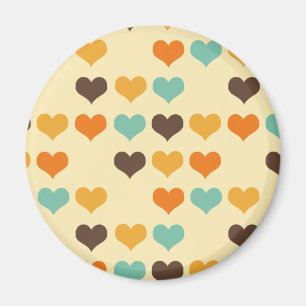 Imán Colores de los corazones del vintage
