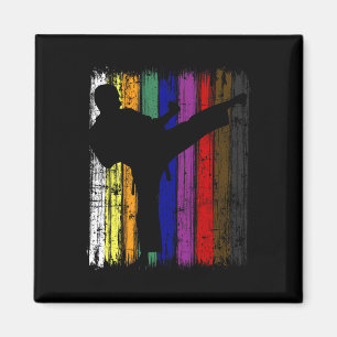 Imán Colores del cinturón de Karate de Silhouette para 