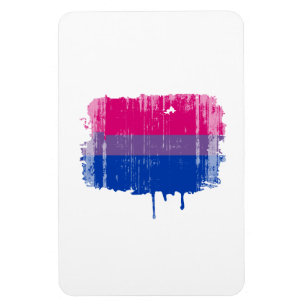 Imán Colores del Orgullo Bisexual angustiados