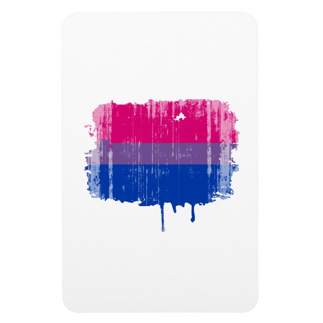 Imán Colores del Orgullo Bisexual angustiados (Vertical)