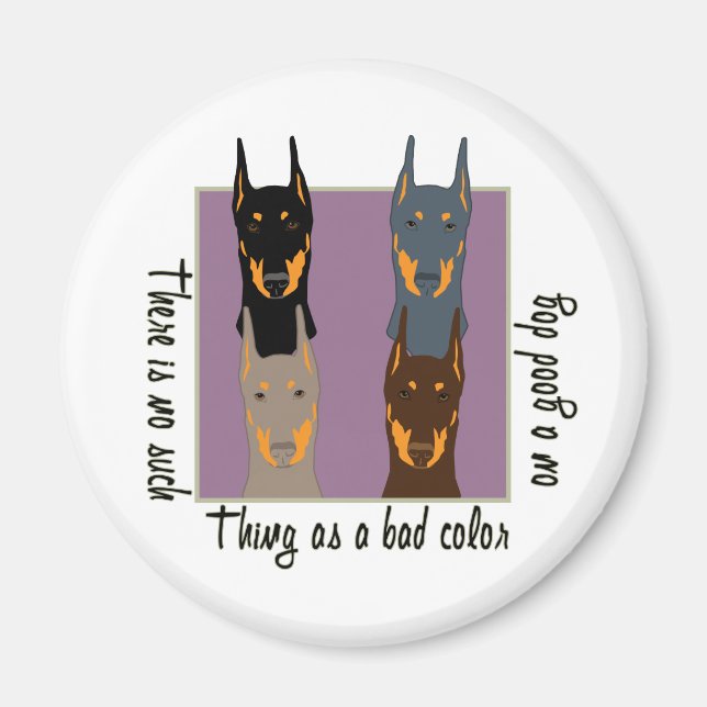 Imán Colores doberman (Frente)