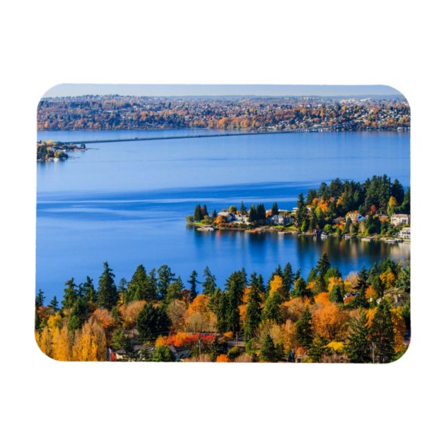 Imán Colores espléndidos de otoño en Bellevue (Horizontal)