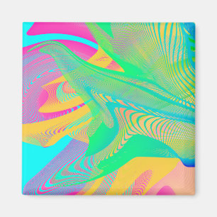 Imán COLORES FLUO - Arte Fractal -