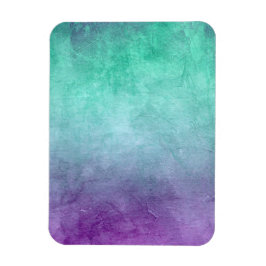 Imán Colores Grunge - Turquesa y Púrpura