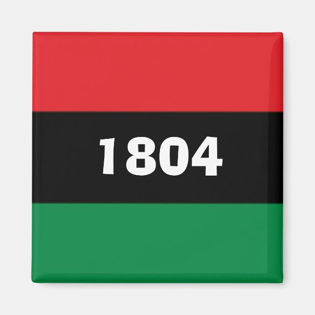 Imán Colores panafricanos de Haití en 1804  (Frente)