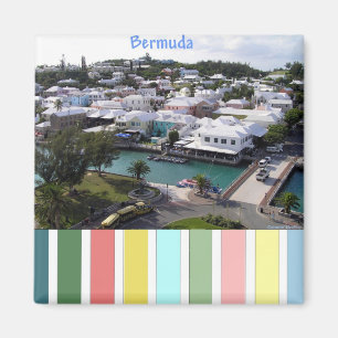 Imán Colores tropicales de Bermudas