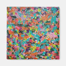 Imán Colores y expresiones en pintura acrílica