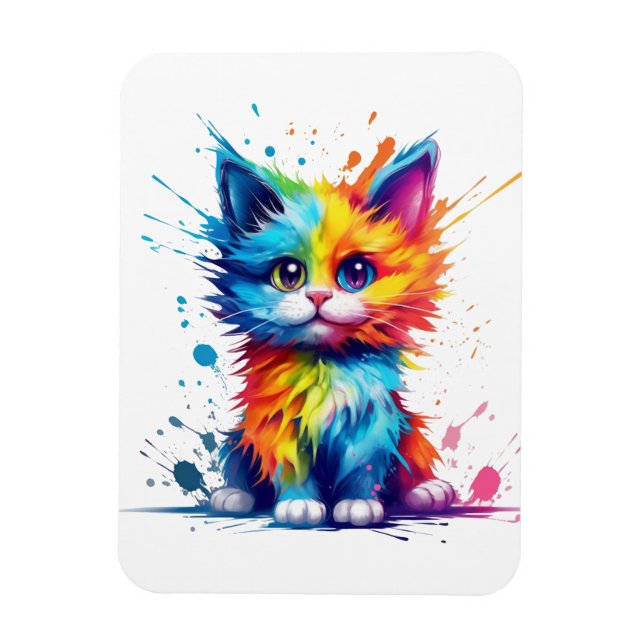 Imán Colorful Kitten (Vertical)