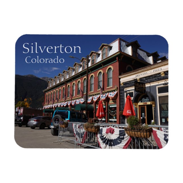 Imán Colorful Silverton, Magnet Colorado (Horizontal)